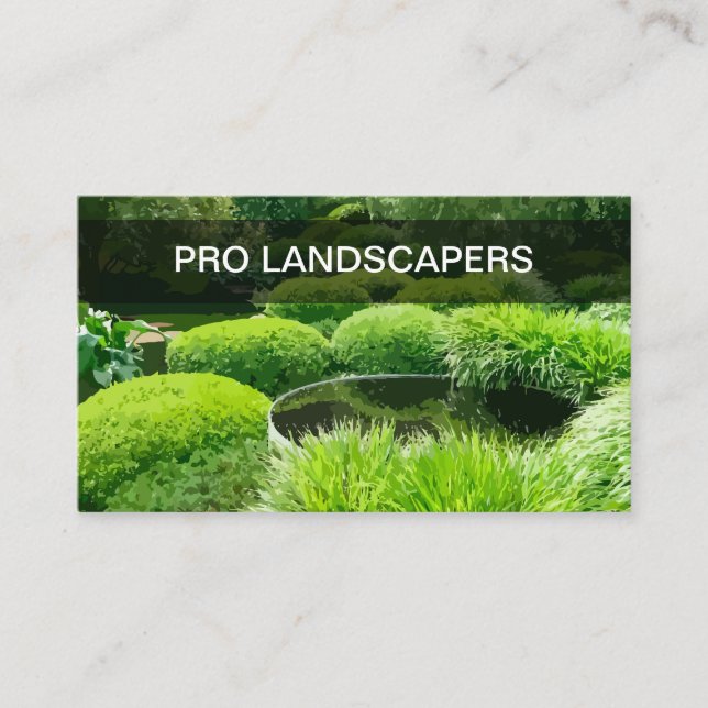 Paysage professionnel Carte de visite moderne (Devant)