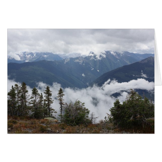 Paysage Purcell Mountains of BC Canada Card (Devant horizontal)