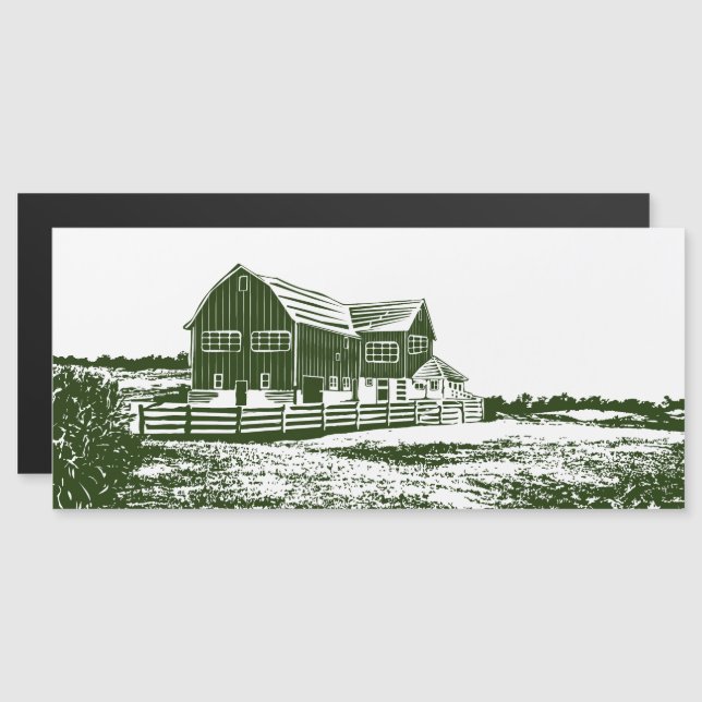 Paysage rural maison de ferme de style coupe (Devant / Derrière)