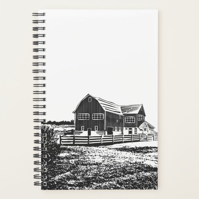 Paysage rural maison de ferme de style coupe (Devant)