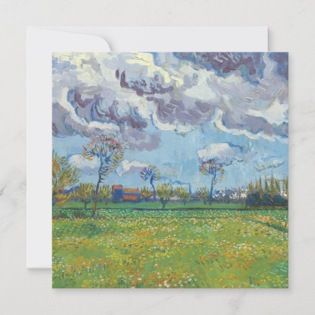 Paysage sous un ciel orageux Vincent Gogh (Devant)