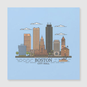 Paysage urbain de la ville de Boston, skyline de B