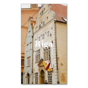 Paysage urbain de Riga Aimant photo flexible