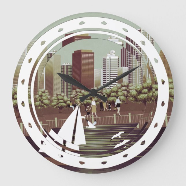 Paysage urbain grande horloge (Recto)
