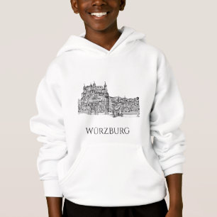Paysage urbain minimaliste de Würzburg en Bavière