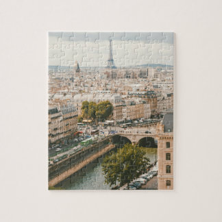 Paysage urbain panoramique de Paris France Puzzle