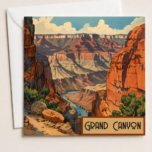 Paysage vintage du Grand Canyon dans le Sud-Ouest