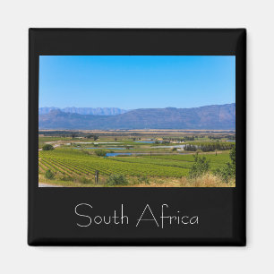 Paysage viticole Afrique du Sud SA Magnet