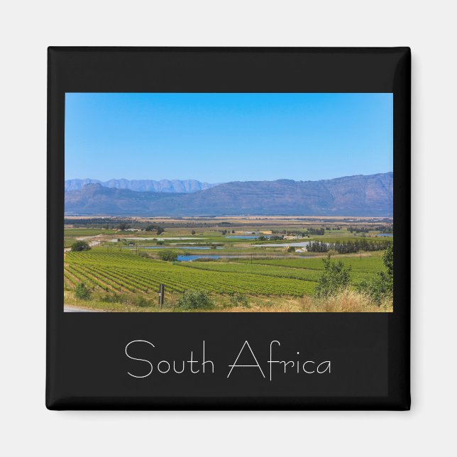Paysage viticole Afrique du Sud SA Magnet (Devant)