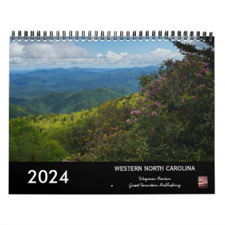 Paysages de Caroline du Nord Calendrier 2024