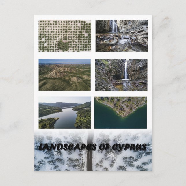 Paysages de Chypre carte postale (Devant)