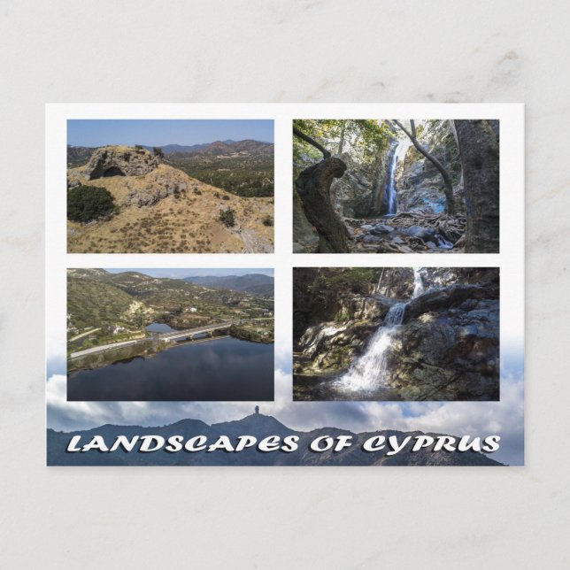 Paysages de Chypre carte postale (Devant)
