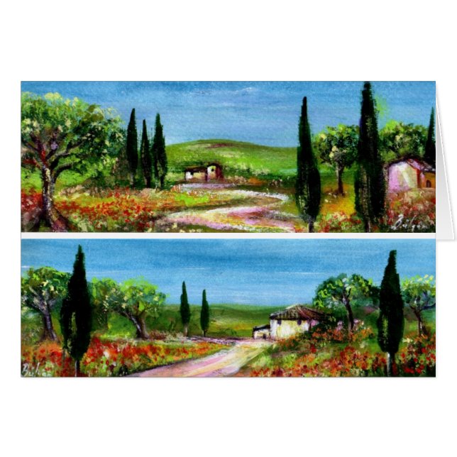 PAYSAGES DE TOSCANE (Devant horizontal)