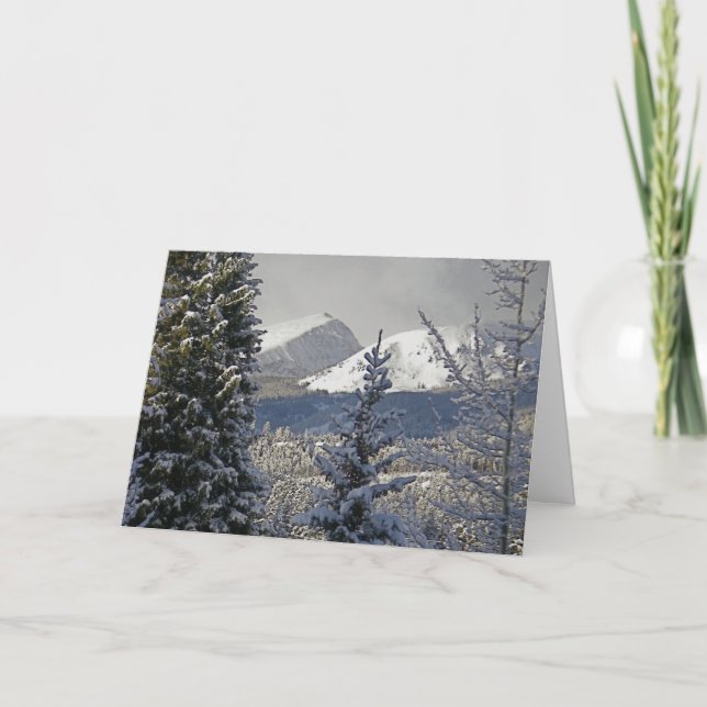 Paysages hivernaux Cartes de Noël (Devant)