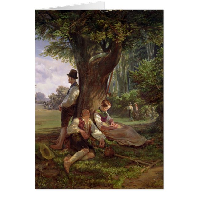 Paysans ayant une sièste, 1841 (Devant)