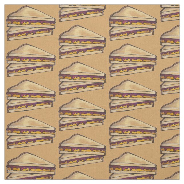 PB&J Beurre d'arachide et tissu sandwich de gelée  (Échantillon)