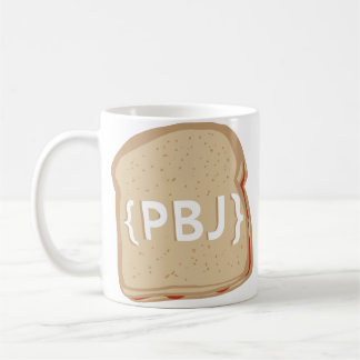 {PBJ} Logo - tasse à double face