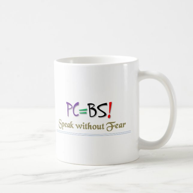 PC=BS ! 11 onces. Tasse (Droite)