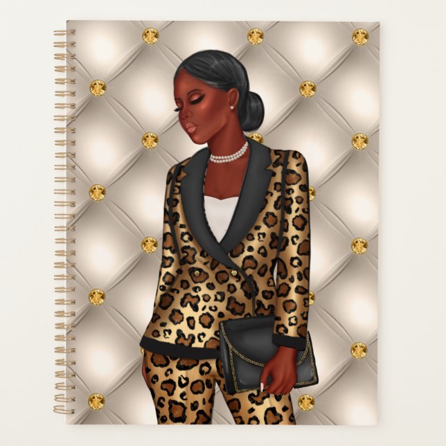PDG afro-américain Boss Woman Planner (Devant)