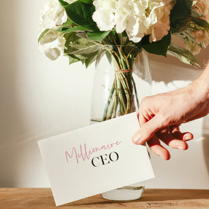 PDG de minima millionnaire moderne Rose Et Noir