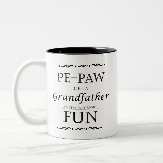 Pe Paw Mug Comme un grand-père, sauf beaucoup plus (Gauche)