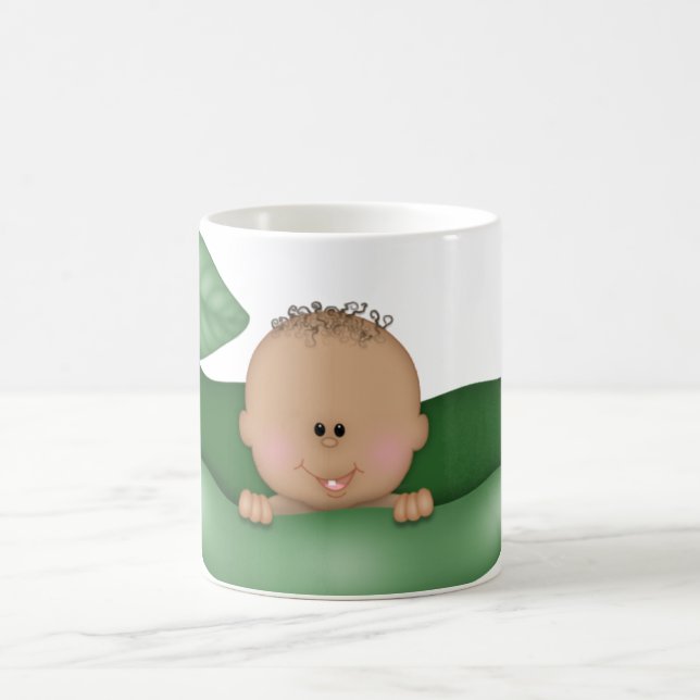 PEA IN POD African American Baby shower Mug Cup (Centre)