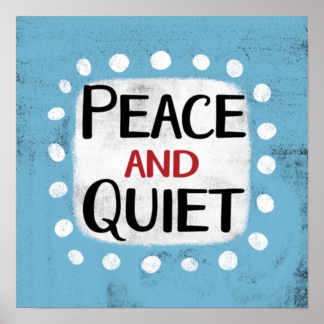 Peace And Tranquille Poster Wall Art (Devant)
