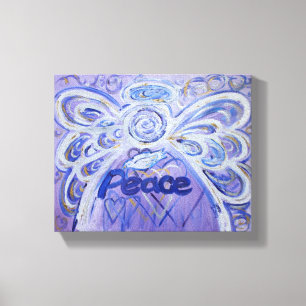 Peace Angel Word Art Peinture Toile Enveloppée