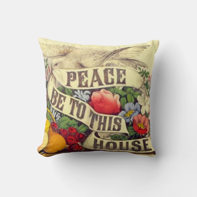 Peace Be To This House - American Mojo Coussin (Recto)