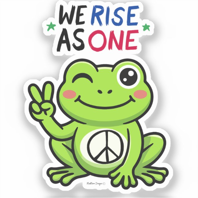 PEACE FROG - AUTOCOLLANTS NOUS NE FAISONS QU'UN (Recto)