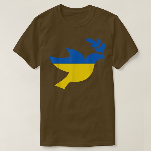 Peace in Ukraine Dove Tshirt pour les femmes Homme (Design devant)