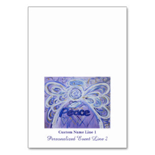 Peace Inspiration Word Angel Table Cartes de tente