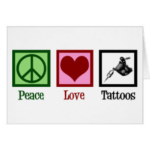 Peace Loos Tattoos Cute Tattoo Artist Gun Card