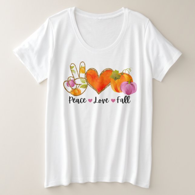 Peace Love Automne Personnalisé (Design devant)