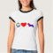 Peace Love Cardigan Welsh Corgis Ladies TShirt