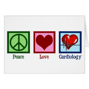 Peace Love Cardiology Office Carte de vacances