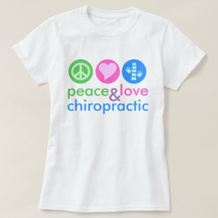 Peace Love & Chiropratique Custom Tie Dye T-Shirt