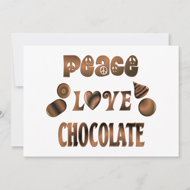 Peace Love Chocolate (Devant)
