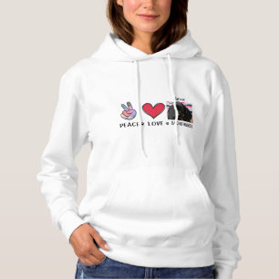 Peace Love Dachshunds Amoureux de les chiens Sweat