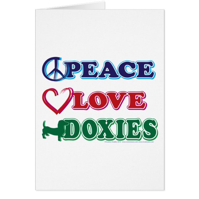Peace-Love-Doxies- Dachshund (Devant)