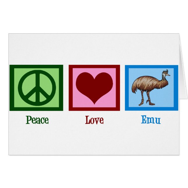 Peace Love Emu (Devant horizontal)
