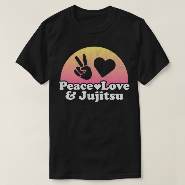 Peace Love et Jujitsu JiuJitsu JuJitsu Pullover (Design devant)