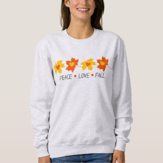 Peace Love Fall Sweatshirt confortable