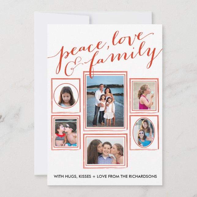 Peace, Love & Family Red (Devant)