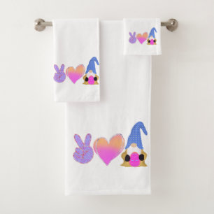 Peace Love Gnome   Belle Sublimation Pastel de Pâq