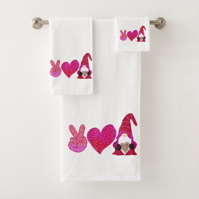 Peace Love Gnome | Sublimation de la Saint Valenti (En situation)