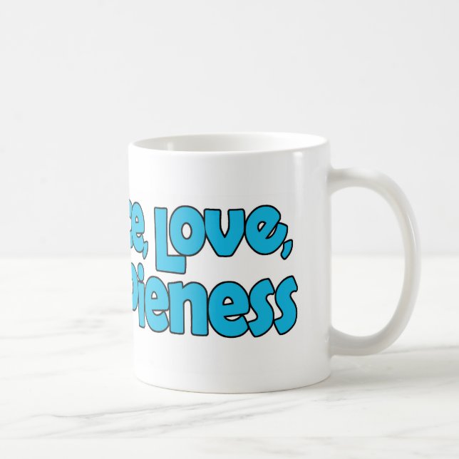 Peace Love Hippiiness Mug (Droite)