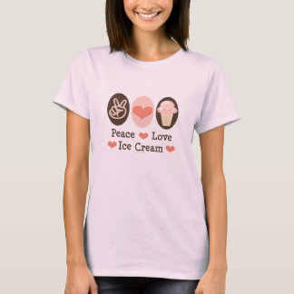 Peace Love Ice Cream Organic Tshirt