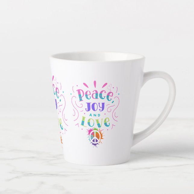 Peace love joy tasse café tasse zen hippie (Droite)