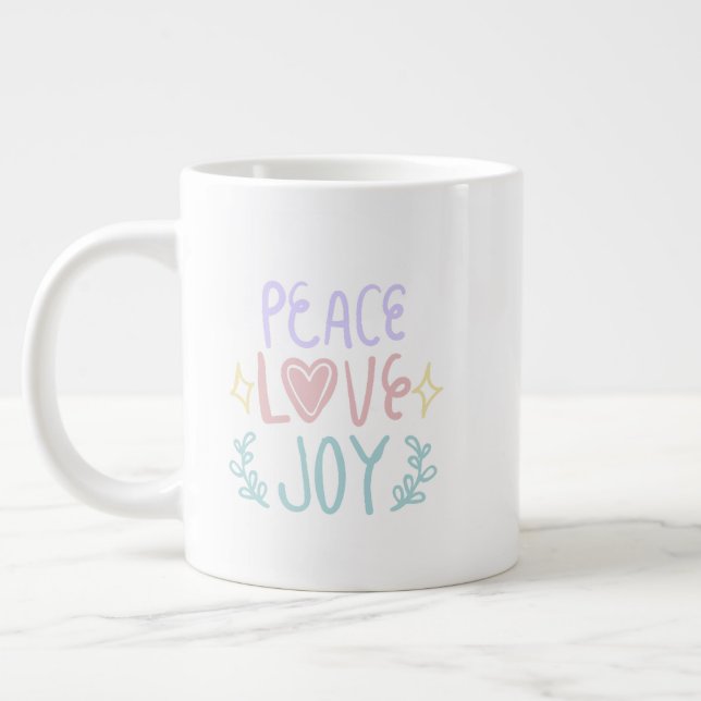 Peace Love Joy 😁 tasse de café (Gauche)